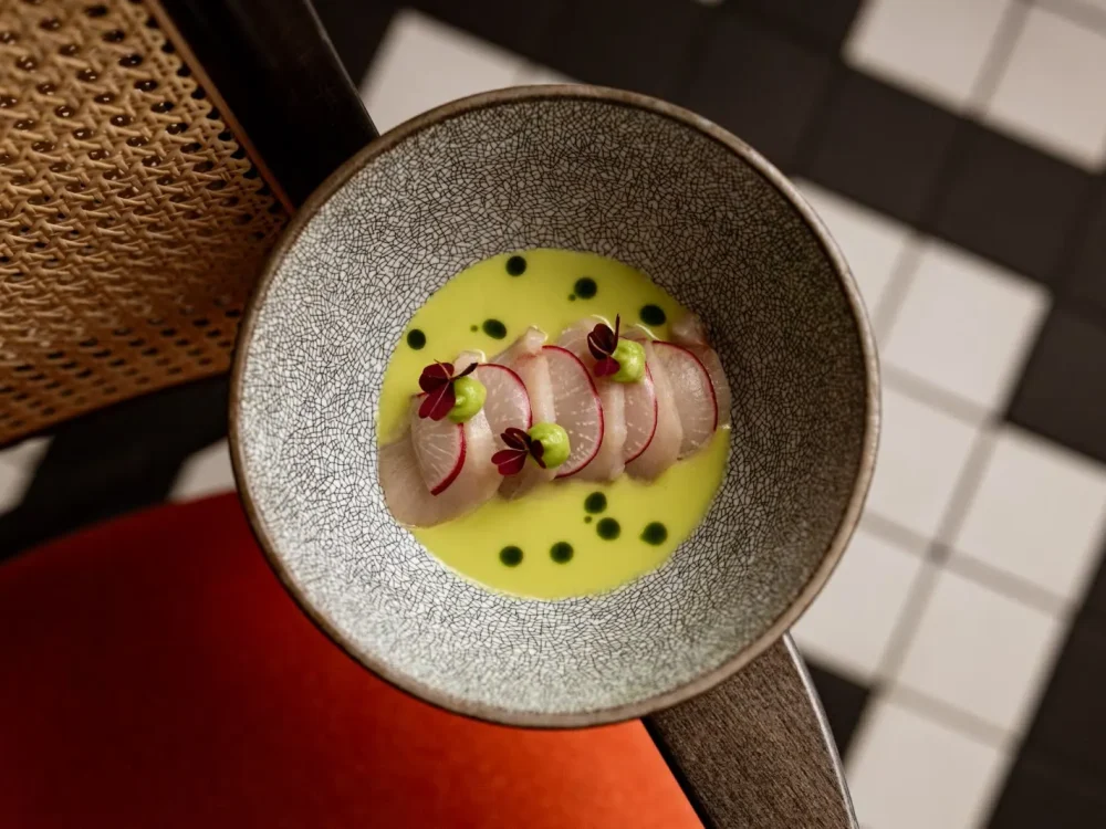 Yellowtail sashimi a hideg fogások közül